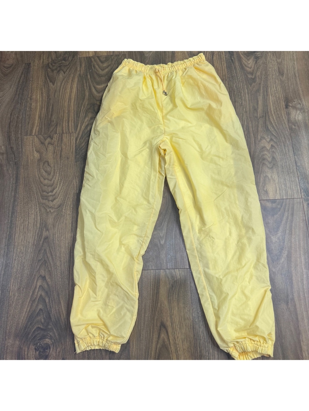 Vintage 90s Catalina Yellow Nylon Windbreaker Track Pants Women’s Small Y2K